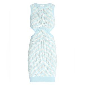 For Love and Lemons Betty White and Blue knit dress.